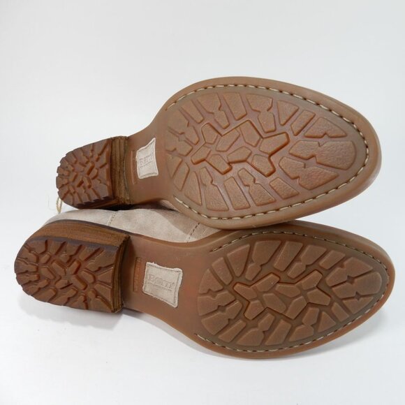 BORN Kerri Ankle Flat Bootie Boots Size 8 Grey Leather Western Comfort NEW - Picture 10 of 10